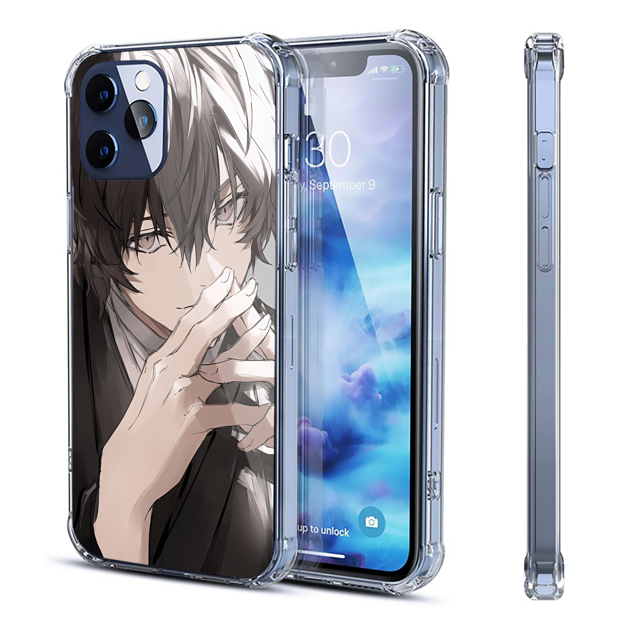 （画像用） 文豪ストレイドッグス Bungo Stray Dogs 【iPhone 12シリーズ対応】透明スマホケース（クリアソフトケース）